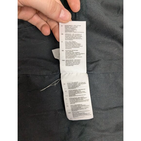 G STAR RAW Black Waxed Denim Jacket Biker Alt - Picture 9 of 15